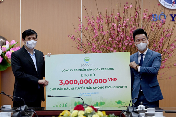 Ecopark ủng hộ 13 tỷ đồng phòng chống dịch Covid-19