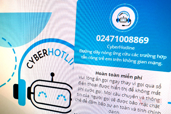 Đường dây nóng bảo vệ trẻ em trên môi trường mạng