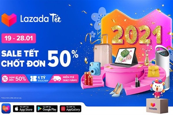 Những con số mua sắm ấn tượng của Lazada trước thềm Tết Nguyên đán