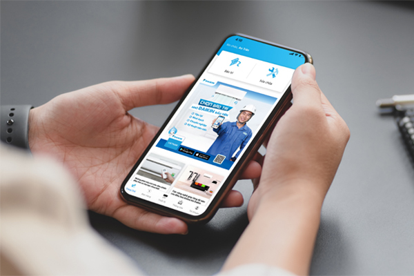 Daikin giảm 20% dịch vụ bảo trì máy lạnh khi đặt lịch qua app