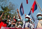 Hình ảnh hàng vạn người biểu tình xuống đường ở Myanmar