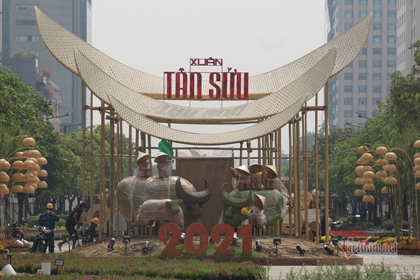 Khách tham quan đường hoa Nguyễn Huệ phải đứng cách xa 1 mét