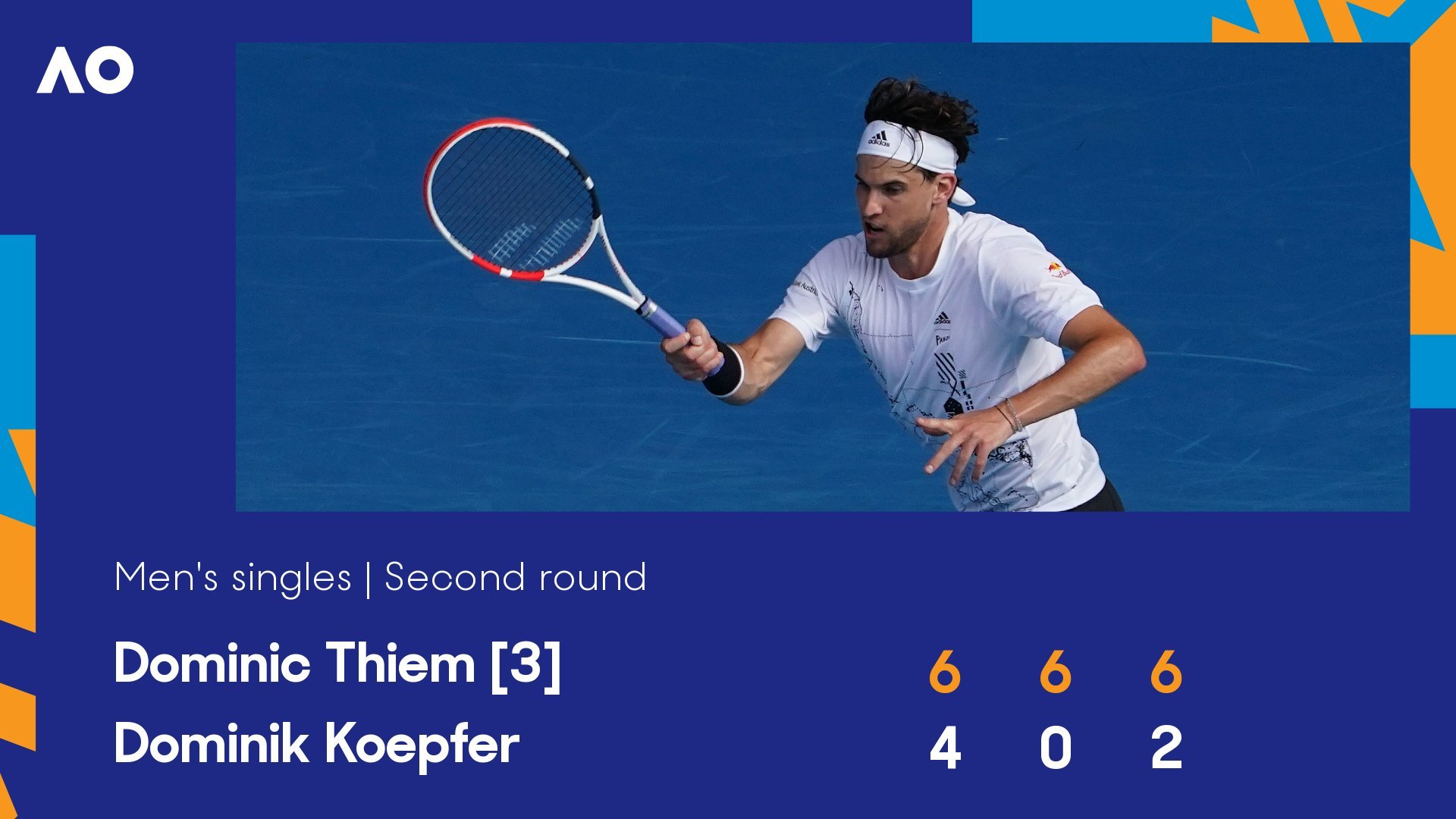 Australian Open 2021: Dominic Thiem nhẹ lướt vào vòng 3