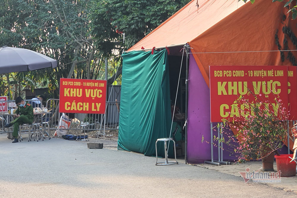 Tết tại điểm dịch Bạch Trữ, Hà Nội