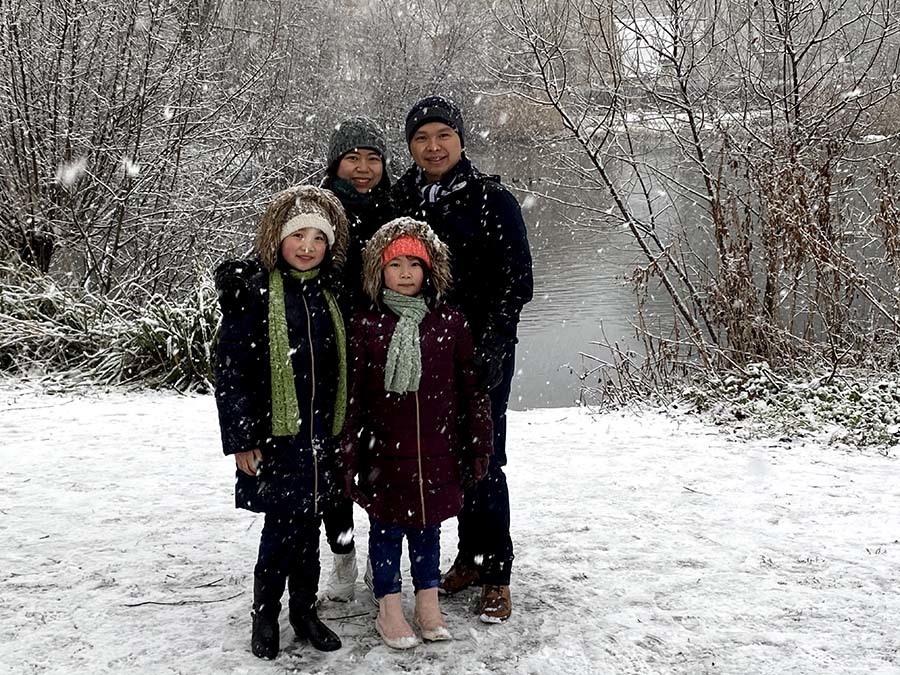 Gia đình tiến sỹ Việt đón Tết ở Anh