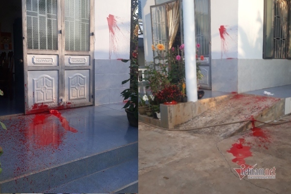 Nhà nguyên trưởng phòng Giáo dục bị tạt sơn đêm mùng 1 Tết