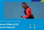 Serena Williams đè bẹp Halep ở tứ kết Úc Mở rộng