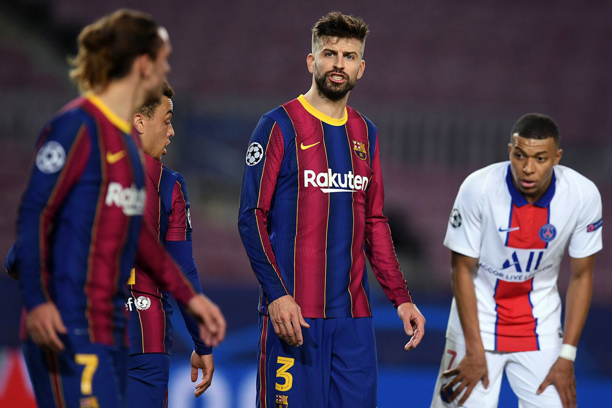 Barca thua thảm, Pique và Griezmann văng tục với nhau