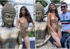 Hoa hậu Mexico bị chỉ trích vì mặc phản cảm bên tượng Phật