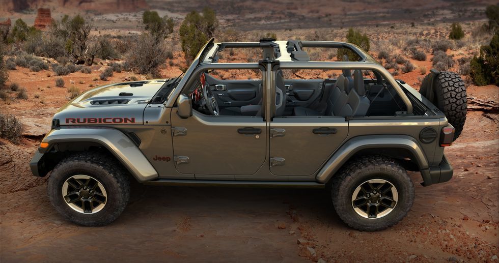 Xe địa hình Jeep Wrangler có thêm tuỳ chọn Half-Doors