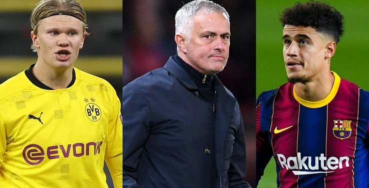 MU 2 lần ôm hận Haaland, Mourinho lôi kéo Coutinho