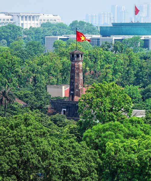 Seven flag towers popular with visitors in Vietnam