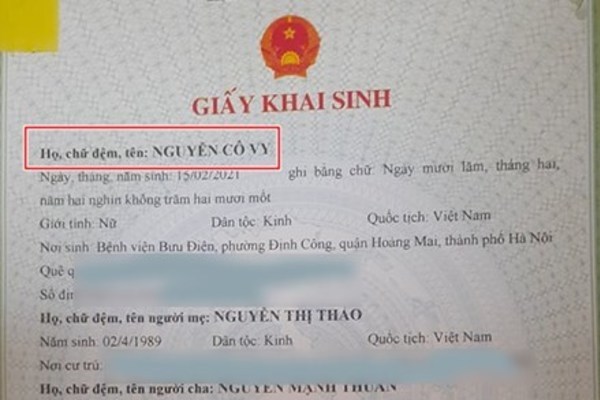 Đẻ đúng mùa dịch, mẹ trẻ ngã ngửa khi chồng đi làm giấy khai sinh cho con với cái tên 
