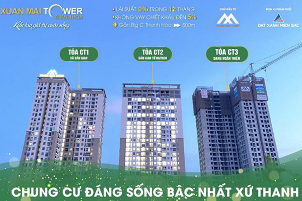 Hơn 700 căn hộ Xuân Mai Tower Thanh Hóa đã có chủ