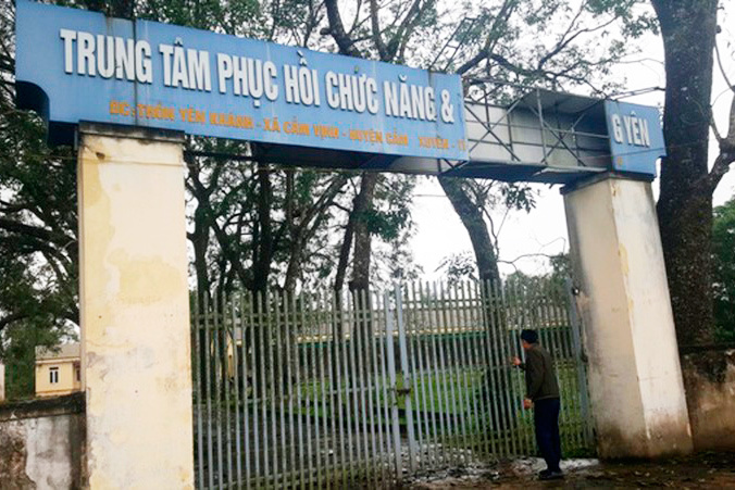 Cảnh hoang phế ở Trung tâm khám, chữa bệnh Võ Hoàng Yên tại Hà Tĩnh