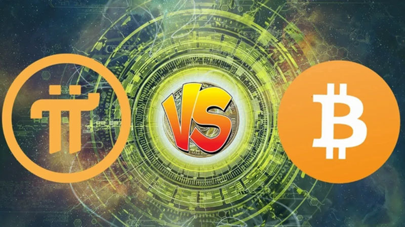 Đồng tiền Pi khác tiền Bitcoin ra sao?