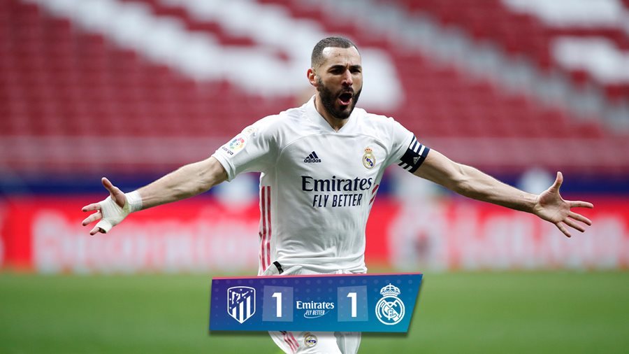 Benzema giúp Real thoát thua Atletico phút chót