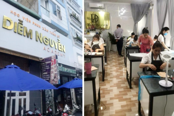 Cơ sở thẩm mỹ không có giấy phép vẫn để biển hiệu dạy nghề