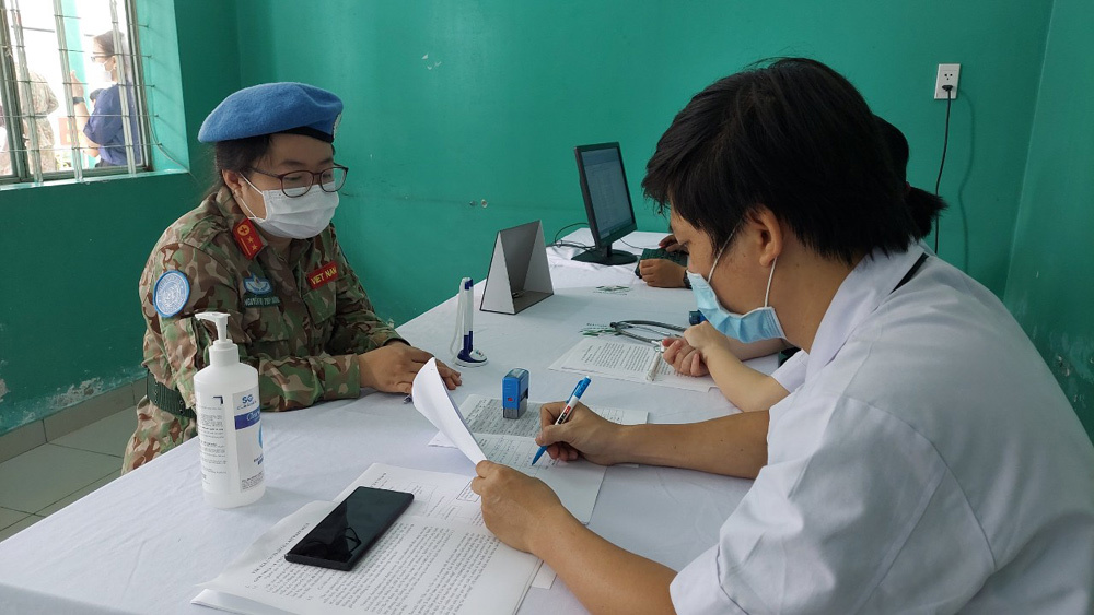 70 cán bộ quân y Việt Nam tiêm vắc xin Covid-19 trước khi đến Nam Sudan