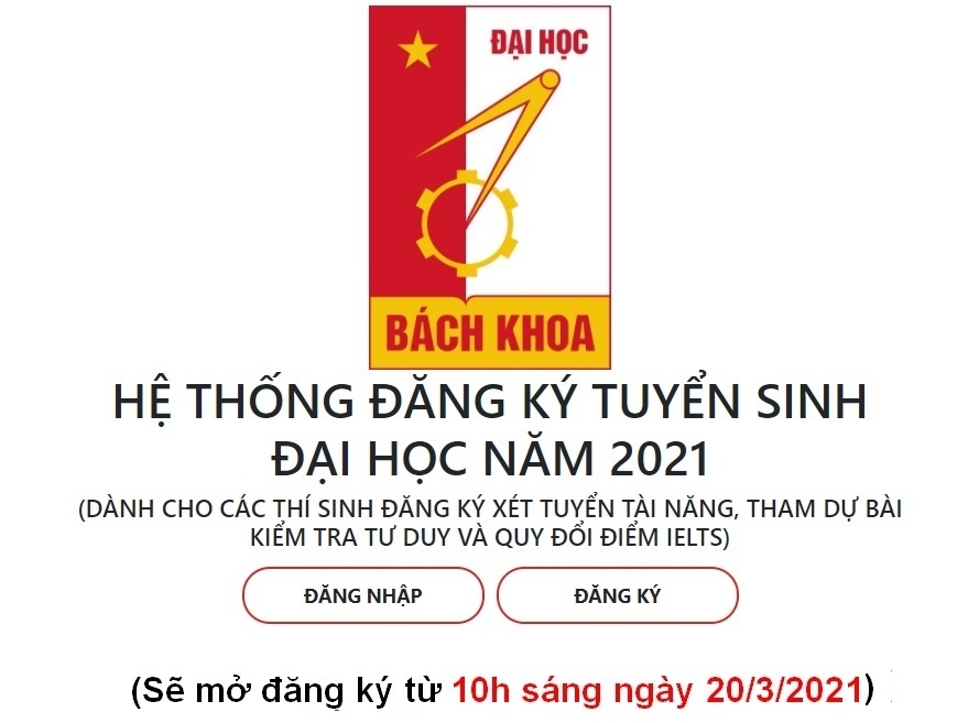 Trường ĐH Bách khoa Hà Nội mở đăng ký xét tuyển tài năng từ 20/3