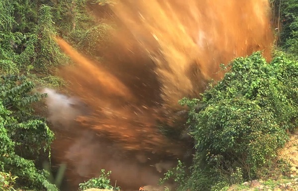 29 illegal gold mines in Da Nang demolished by explosives