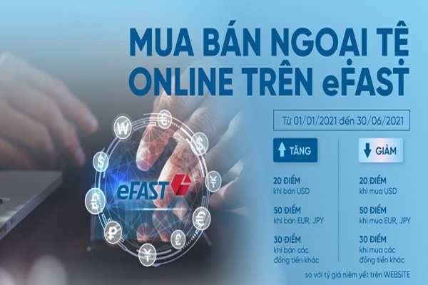 Ưu đãi cho DN giao dịch mua bán ngoại tệ qua VietinBank eFAST