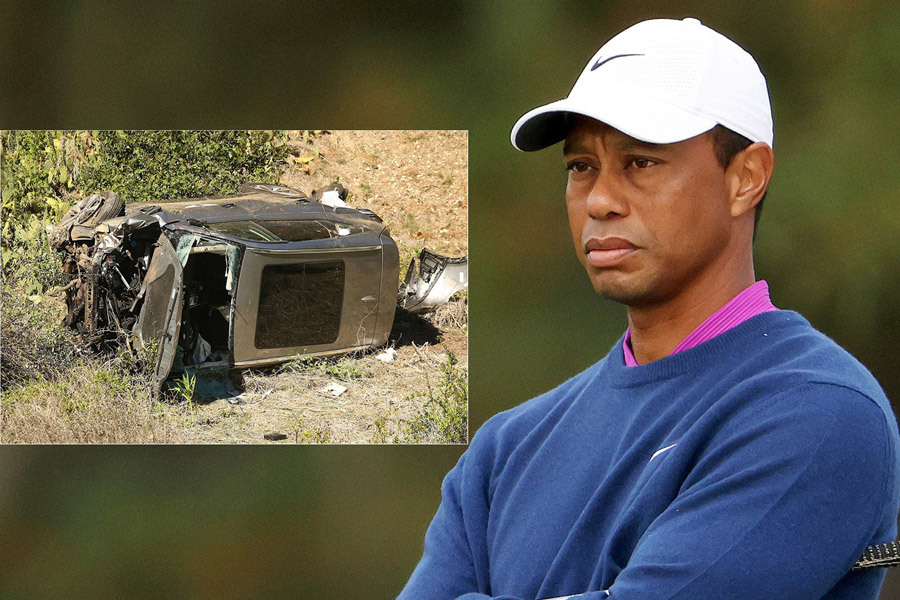 Tiger Woods không đạp phanh trước vụ tai nạn