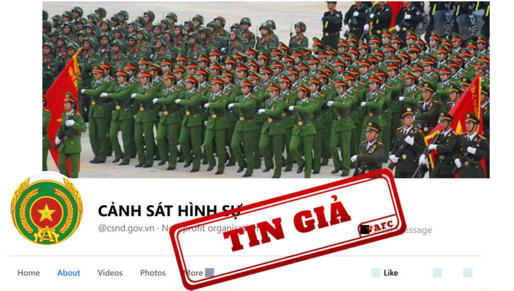 Lập fanpage ‘Cảnh Sát Hình Sự’ giả mạo kênh thông tin của Bộ Công an