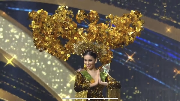 Ngọc Thảo lọt top 10 trang phục dân tộc đẹp nhất 'Miss Grand 2020'