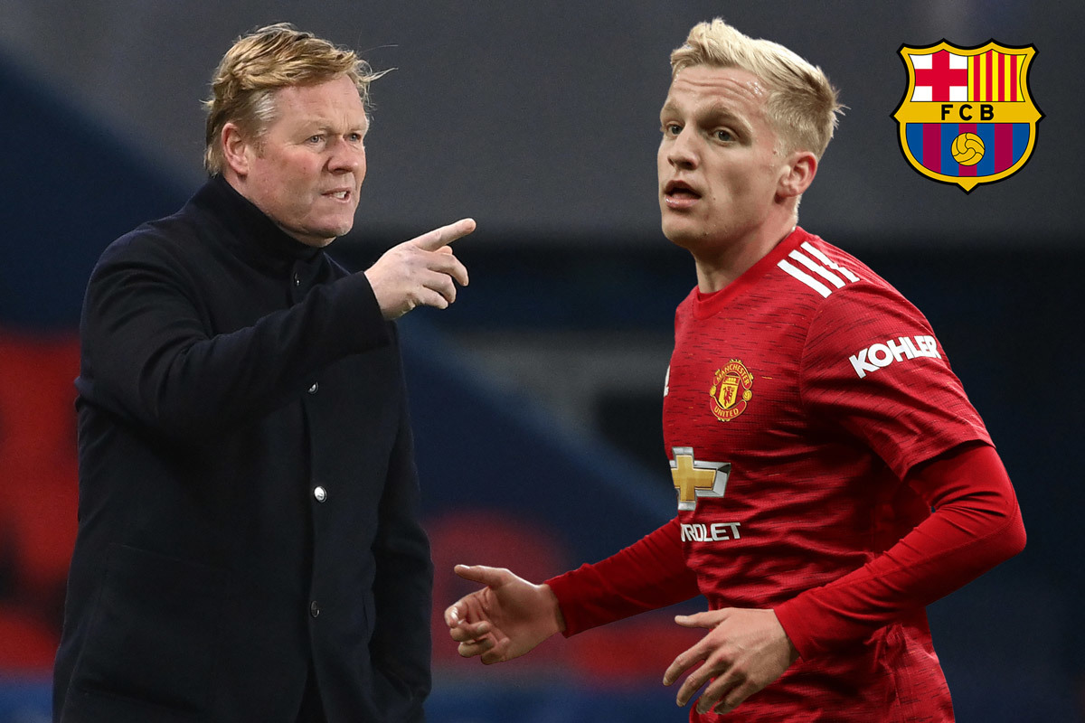 Koeman kéo Van de Beek về Barca