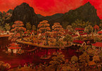 Bức tranh cổ 'Lễ hội chùa Thầy' được rao bán 5 tỷ đồng