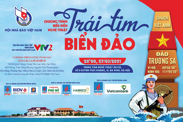 Dàn ca sĩ gạo cội quy tụ trong chương trình nghệ thuật ‘Trái tim biển đảo’