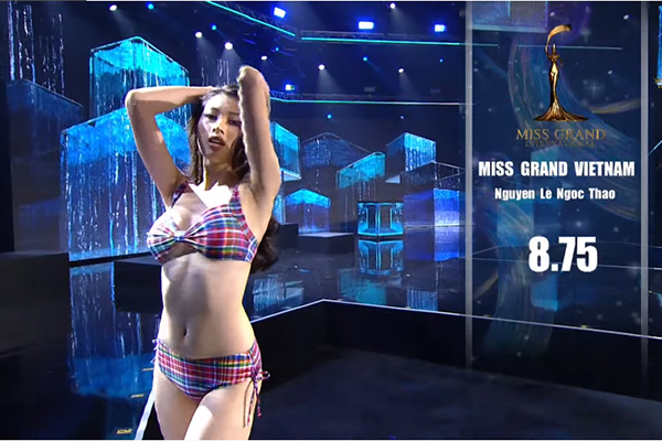 Miss Grand 2020: Ngọc Thảo và dàn hoa hậu nóng bỏng trình diễn bikini