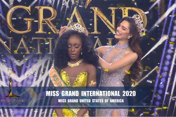 Miss Grand 2020: Hoa hậu Mỹ ngã quỵ lúc đăng quang, Ngọc Thảo trượt Top 10