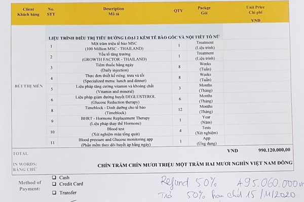 Phòng khám bị buộc trả lại bệnh nhân gần nửa tỷ đồng