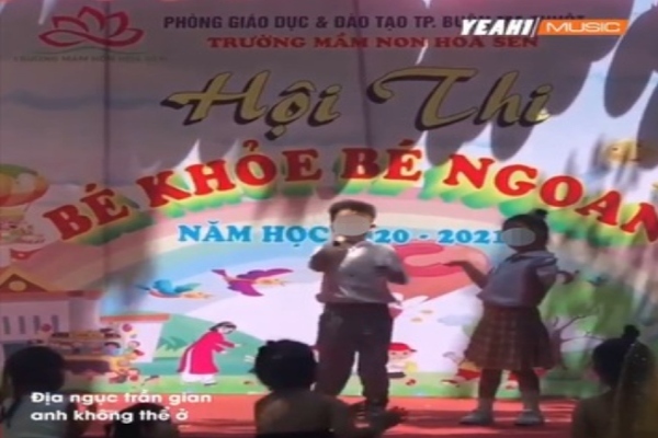 Trẻ mầm non hát ‘địa ngục trần gian’ ở hội thi Bé ngoan