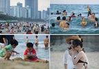 Da Nang beach jammed with tourists on weekends