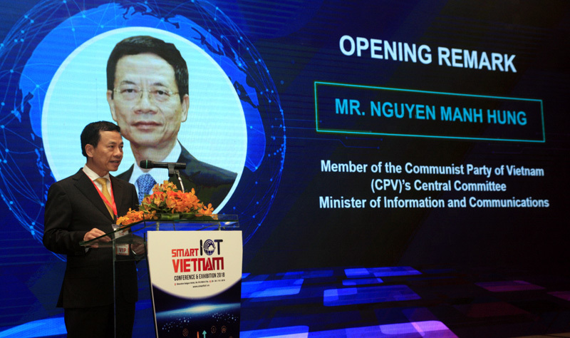 Bộ trưởng Nguyễn Mạnh Hùng nói về IoT