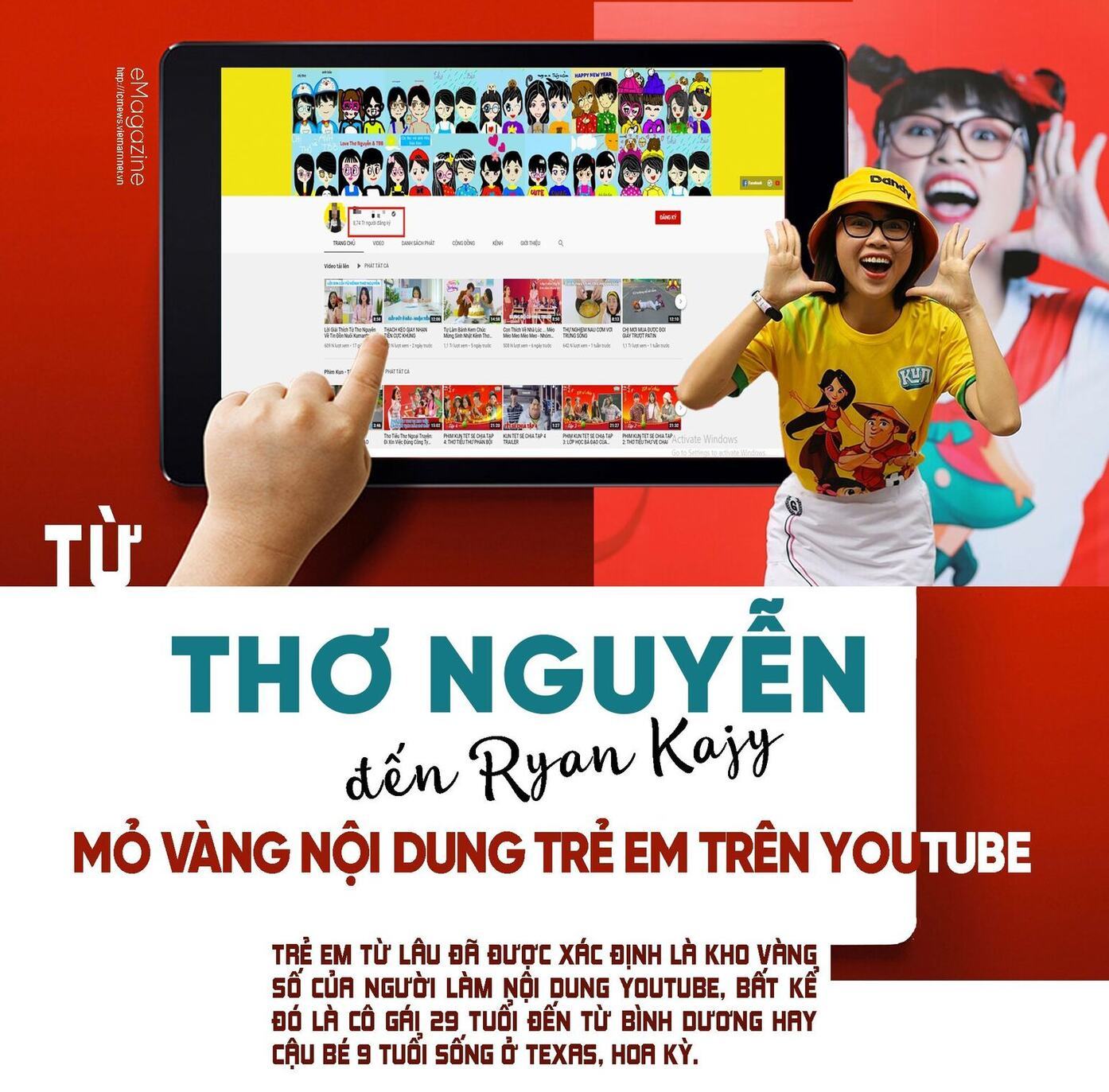 From Tho Nguyen to Ryan Kazy: high profits are made from YouTube content for children