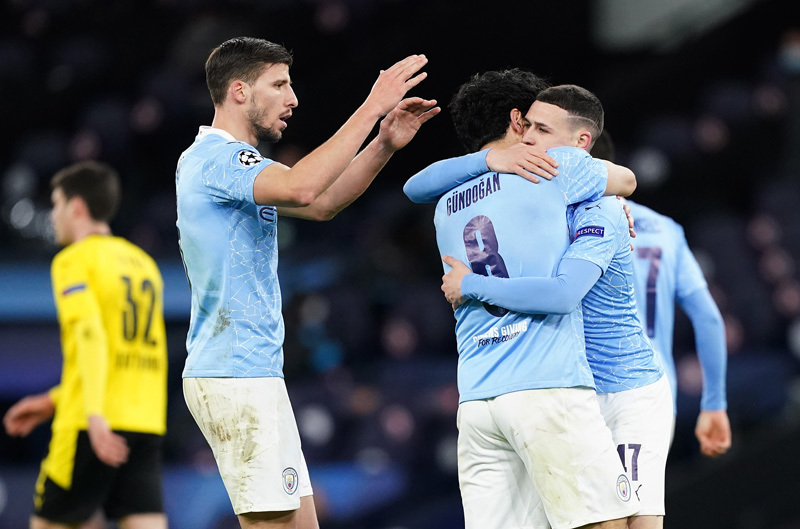 Man City thắng nghẹt thở Borussia Dortmund