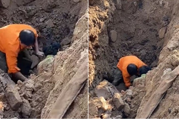Sự thật thông tin 'đào được người từ lòng đất' ở Hà Nội