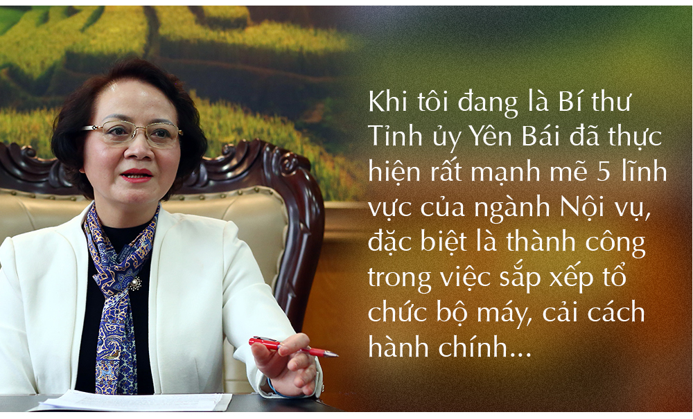 Phạm Thị Thanh Trà,Bộ Nội vụ