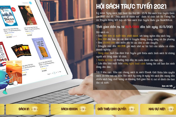 Ngày hội bản quyền sách trực tuyến trên sàn Book365.vn