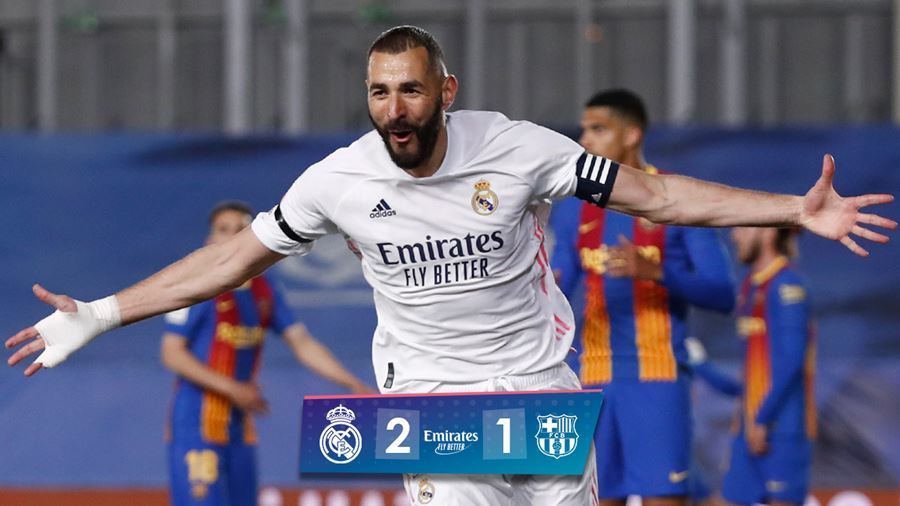 Benzema ghi tuyệt phẩm, Real hạ Barca sau trận 'thủy chiến'
