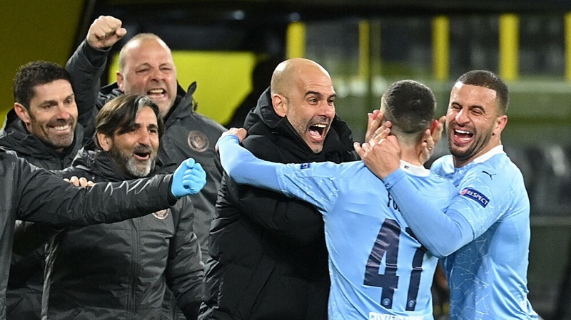 Dortmund 1-2 Man City phá dớp Cúp C1, Pep Guardiola rút ruột gan