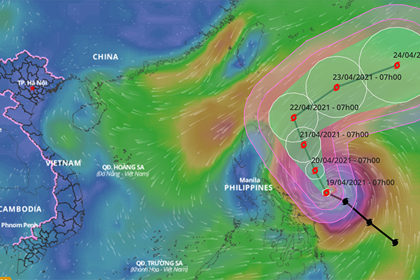 Tin mới nhất về siêu bão Surigae gần Biển Đông