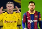 Haaland nhấn nút 'theo dõi' Messi giữa tin đồn gia nhập Barca