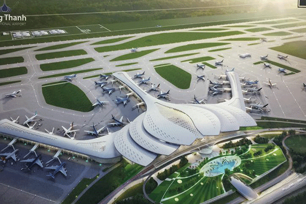 Nhà ga sân bay Long Thành được xây dựng vào đầu năm 2022