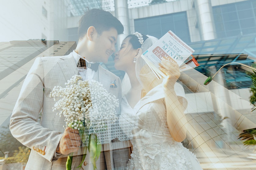 Trường đại học vào ảnh cưới đẹp lung linh của cựu sinh viên