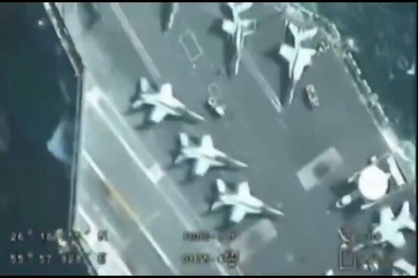 Iran công bố hình ảnh UAV theo dõi tàu sân bay Mỹ